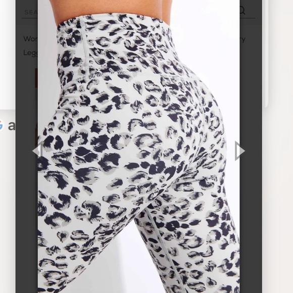 C9 CHAMPION Black Gray LEOPARD Animal Print Cropped Leggings Sz Small - Picture 10 of 16